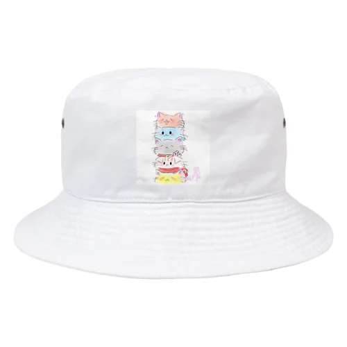 ネコ姉妹・兄弟のかわいいグッツ Bucket Hat