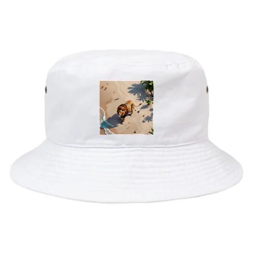 浜辺のライオン Bucket Hat