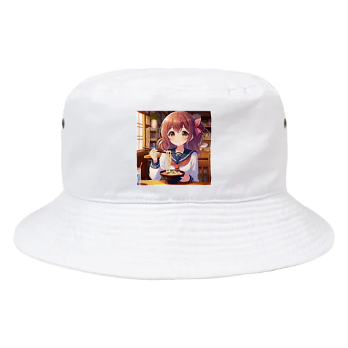 うどんを食べるjk Bucket Hat