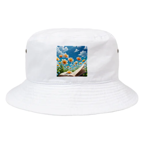 文字から咲いた花 Bucket Hat