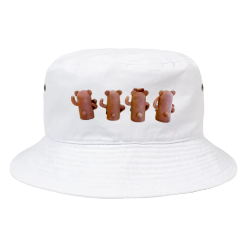 くまはにわ4（うしろ） Bucket Hat