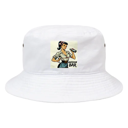 アメコミ風バーテンダー Bucket Hat