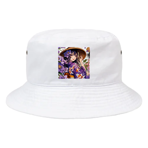 夏と浴衣と麦わらと Bucket Hat