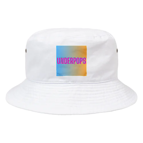 UnderpopS　ロゴ　グラデパターン Bucket Hat