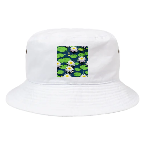 ピクセルアートの5月_水芭蕉（みずばしょう） Bucket Hat