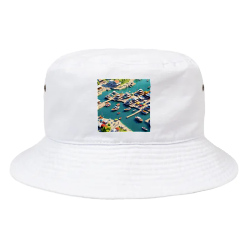 海辺のヨットハーバー Bucket Hat
