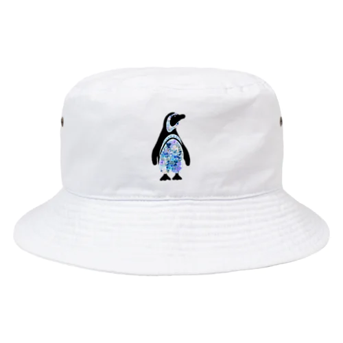 花柄のペンギン Bucket Hat