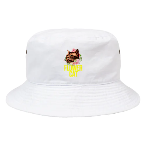 フラワーキャットのドラ猫ちゃん Bucket Hat