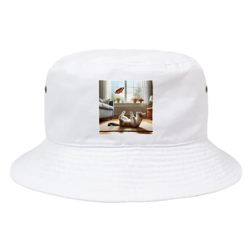 猫もびっくりー Bucket Hat