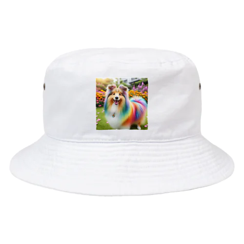 虹色シェルティー Bucket Hat