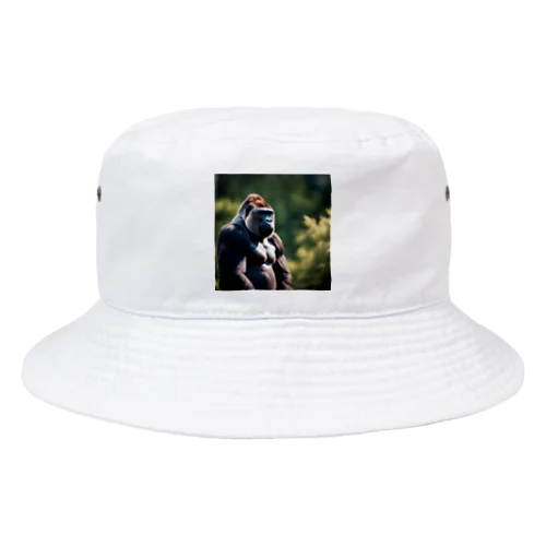 勝ち気なゴリラ Bucket Hat