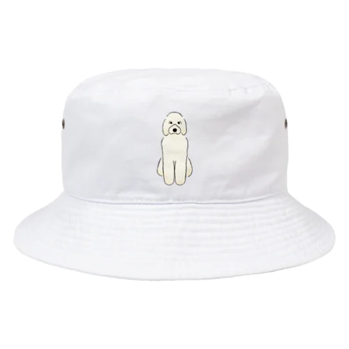 おすわりのゴールデンドゥードル Bucket Hat