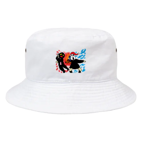 むてきんぐVS架空請求業者（熱い戦い）バケットハット Bucket Hat