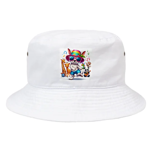 ダンシングアニマル Bucket Hat