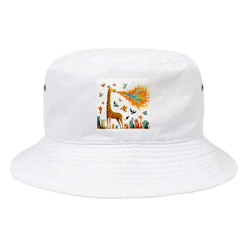 火を吹くキリン Bucket Hat