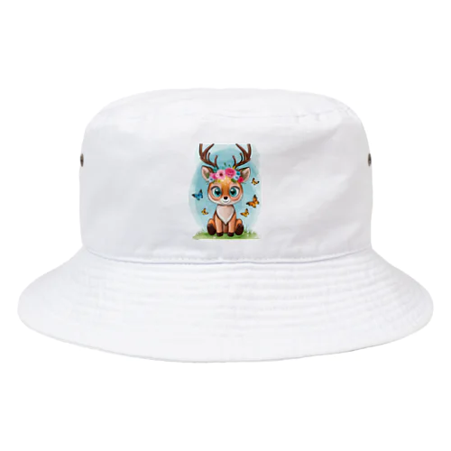 花飾りのバンビ Bucket Hat