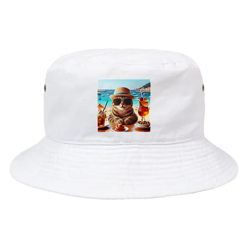 常夏の猫 Bucket Hat