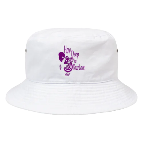 How Deep Is Your Love(紫)  Bucket Hat