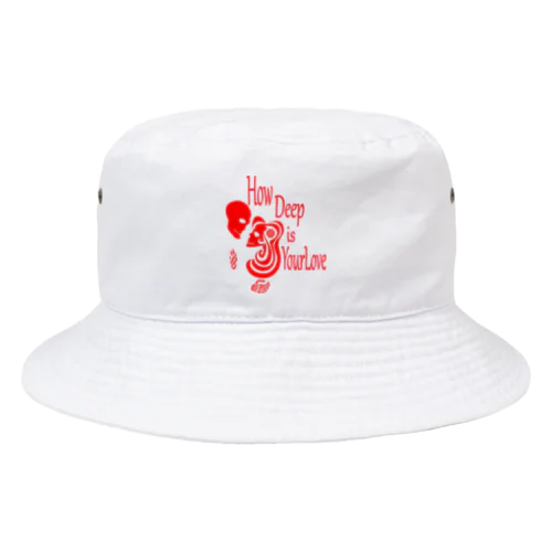 How Deep Is Your Love（赤） Bucket Hat