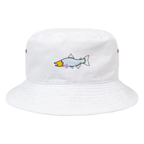 サーモン×イエローヘッド Bucket Hat