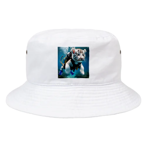 美しいホワイトタイガー Bucket Hat