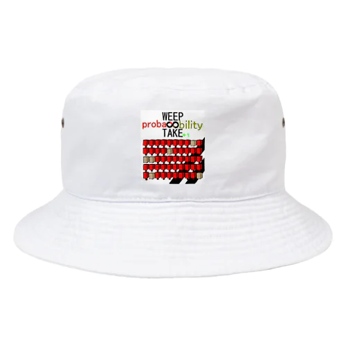 WEEP＆TAKE probability Bucket Hat