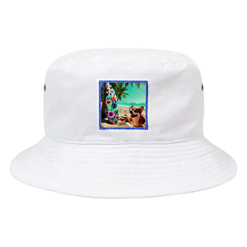 犬×サーフボード Bucket Hat