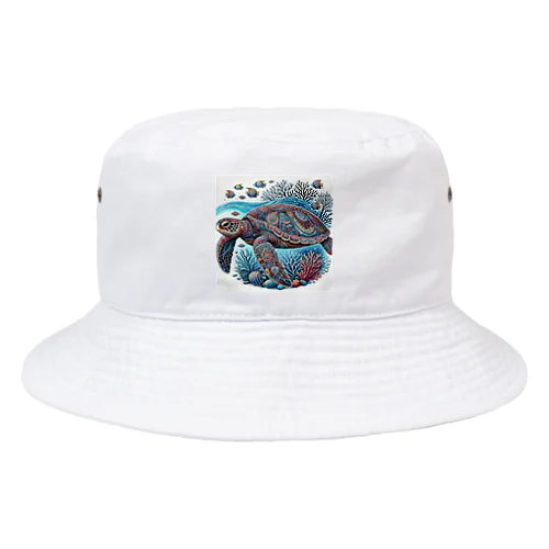 甲羅がきれいなウミガメ Bucket Hat