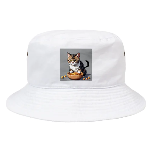 子猫とご飯 Bucket Hat