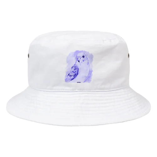 セキセイインコ　アート鳥　パープル Bucket Hat