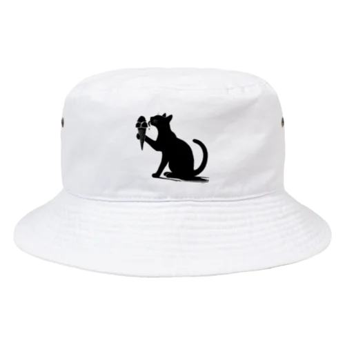 アイスを舐める猫 Bucket Hat