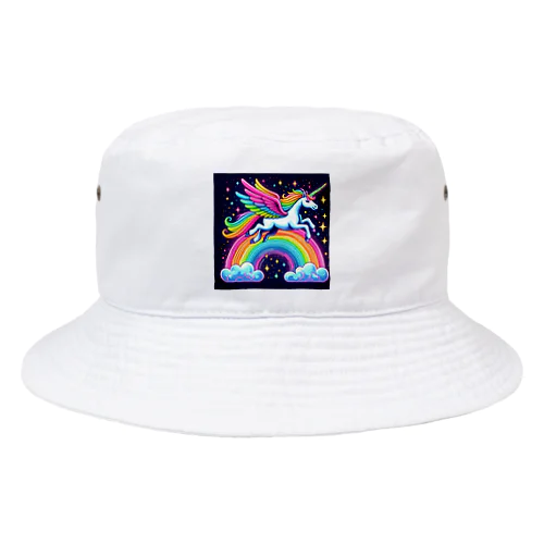 ネオンカラーのユニコーン Bucket Hat