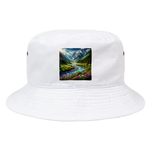 「美しい山風景グッズ」 Bucket Hat