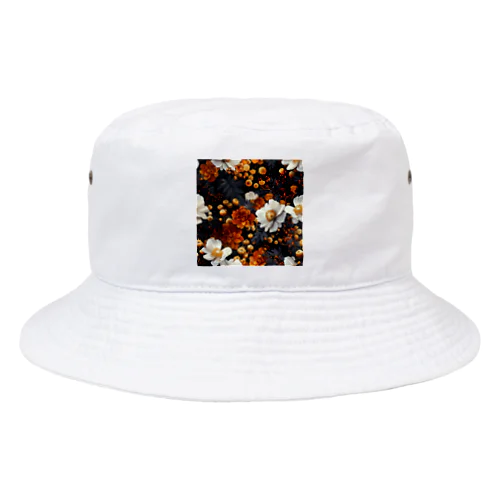 綺麗な白と黄色い花 Bucket Hat