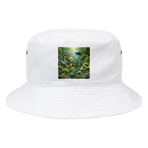 観葉植物×熱帯魚 Bucket Hat