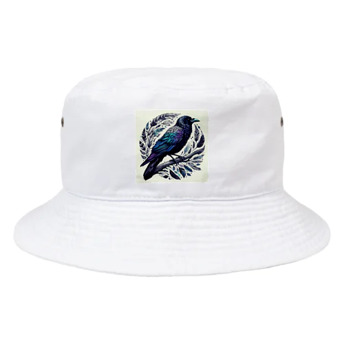 虹の羽を持つカラス Bucket Hat