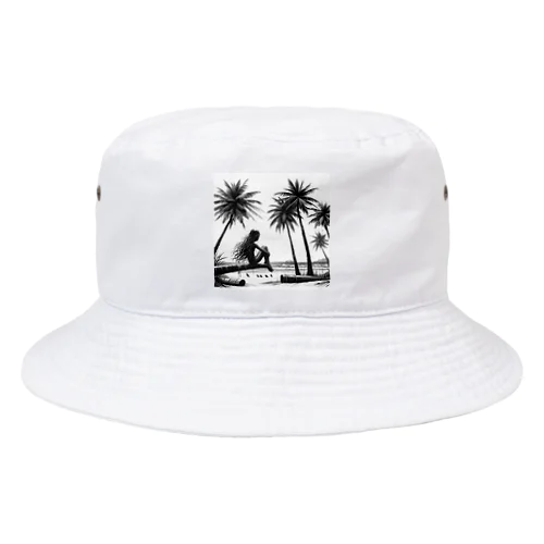 ヤシの木で見る未来 Bucket Hat