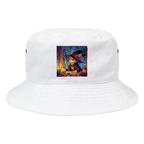 魔法の杖を持った猫 Bucket Hat