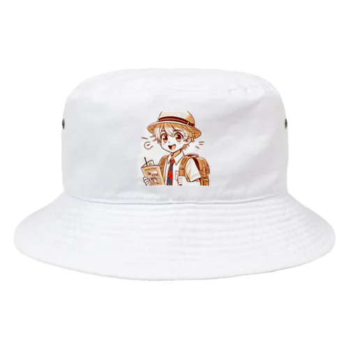 男の子　中学1年生　お散歩 Bucket Hat