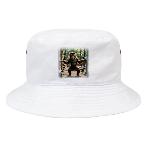 鍛えているサル Bucket Hat