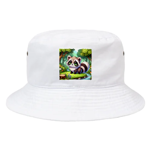 かわいい　たぬき Bucket Hat