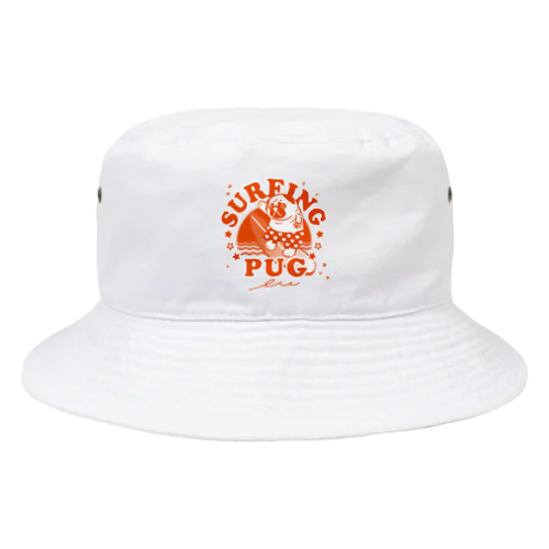 波乗りパグ　（バーミリオン） Bucket Hat