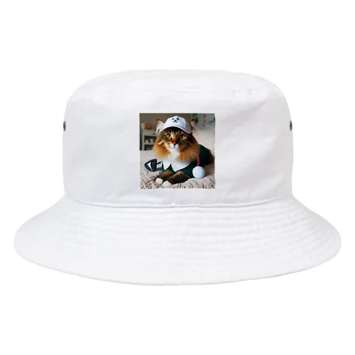 猫ゴルファー Bucket Hat