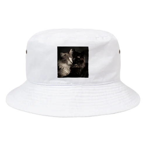 仲良し猫 Bucket Hat