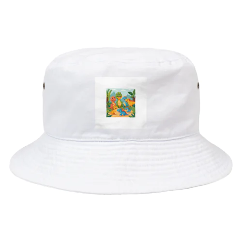 わいわい恐竜 Bucket Hat