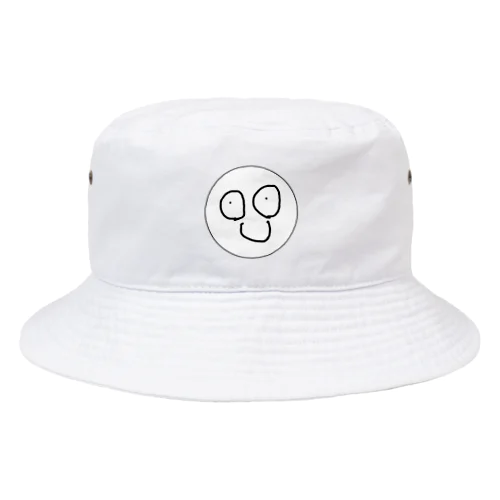 しろ　こっち見んな　Don't look at me.　WHITE Bucket Hat