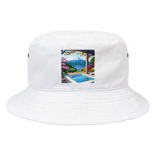 温泉と富士山 Bucket Hat