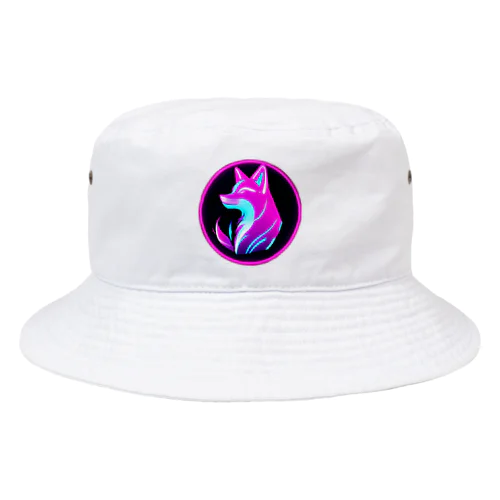 ネオンな狐 Bucket Hat