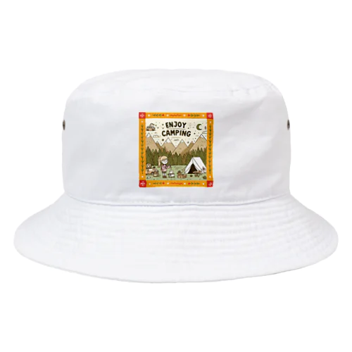 【Enjoy Camping】キャンプを楽しむ Bucket Hat