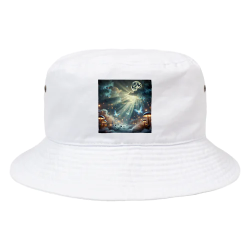 光舞う月夜の森 Bucket Hat